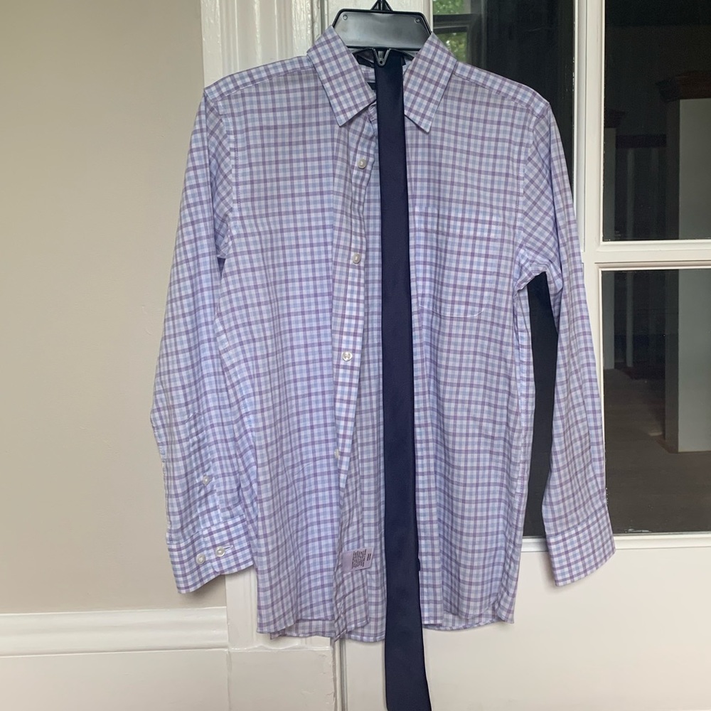 Boys dress shirt and tie